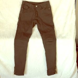 Army green women’s jeans